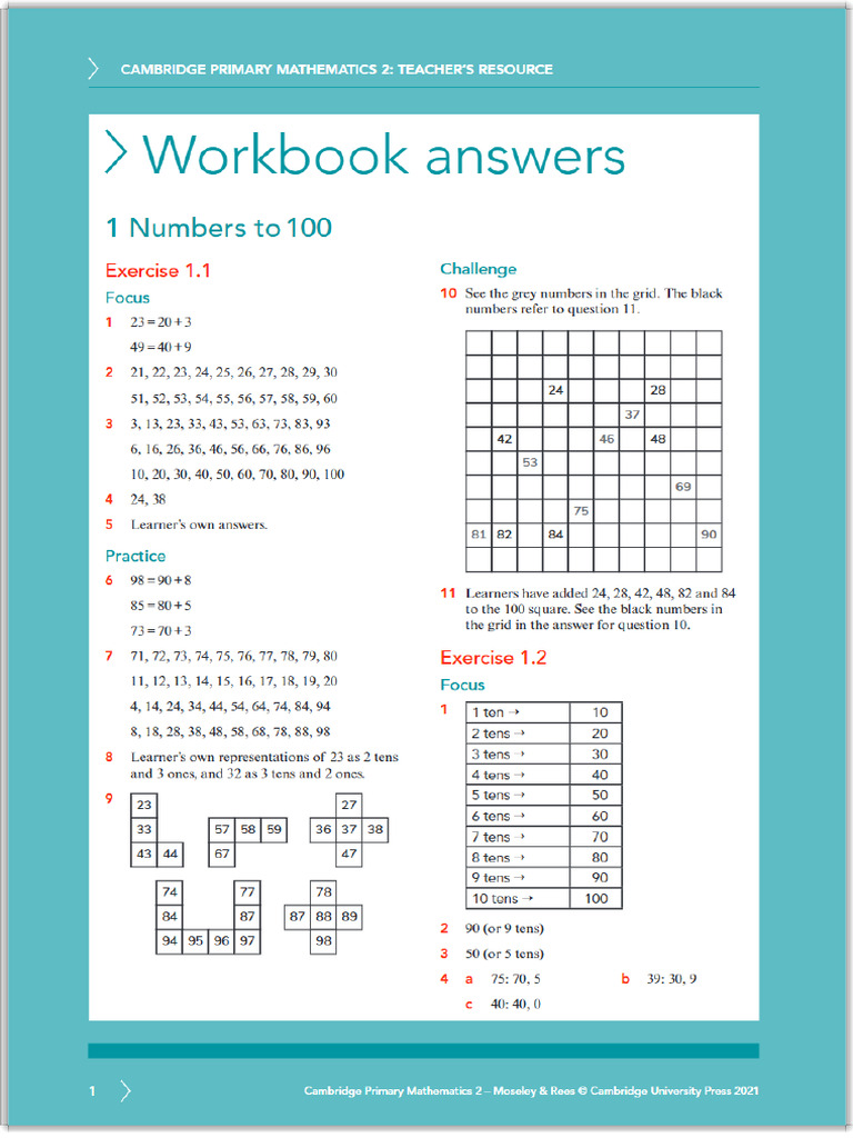 Cambridge Primary Math 2 TR | PDF