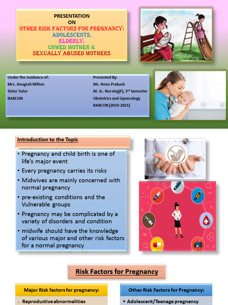 Risk Factors in Pregnancy: Adolescents & More | PDF | Teenage Pregnancy ...