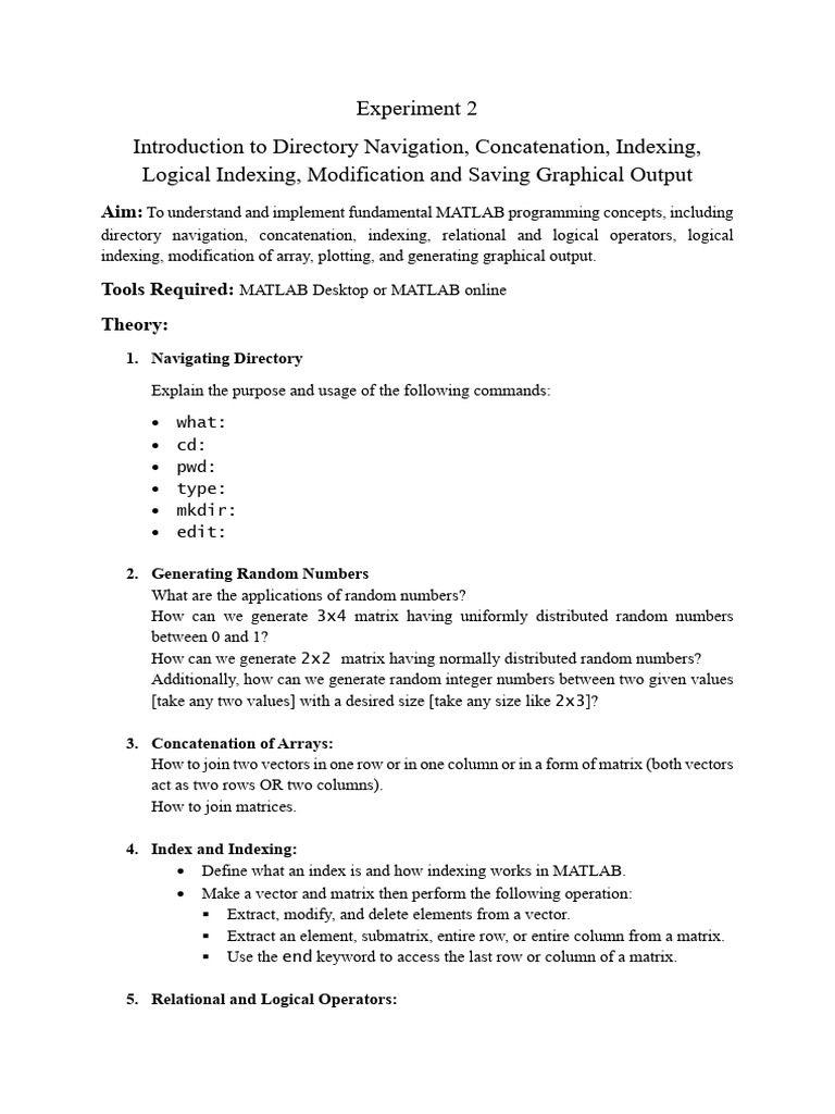 ICM Lab Experiment 2 | PDF | Matrix (Mathematics) | Matlab