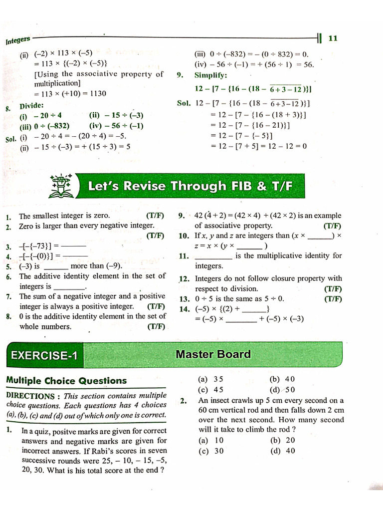 Class 7 Chapter 1 | PDF