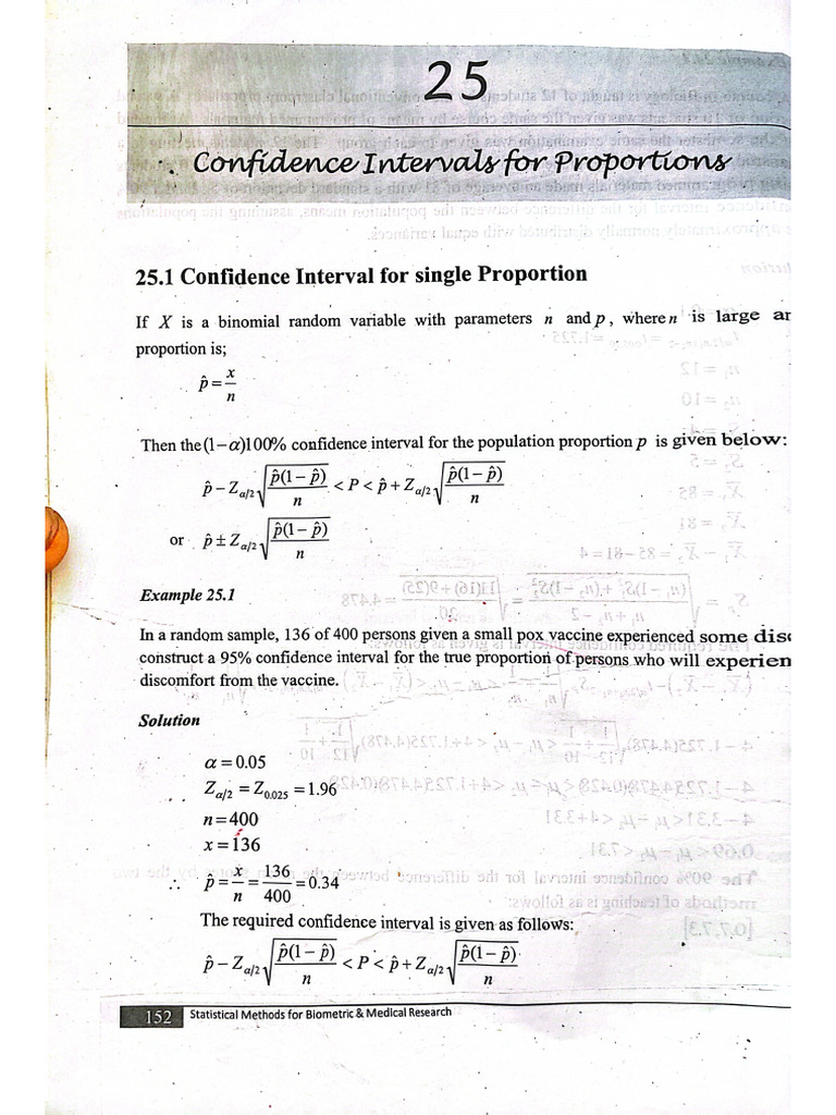 Confidence Interval For Proportion | PDF