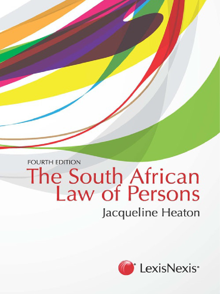 The South African Law of Persons (D. S. P. Cronjé, J. Heaton) (Z ...