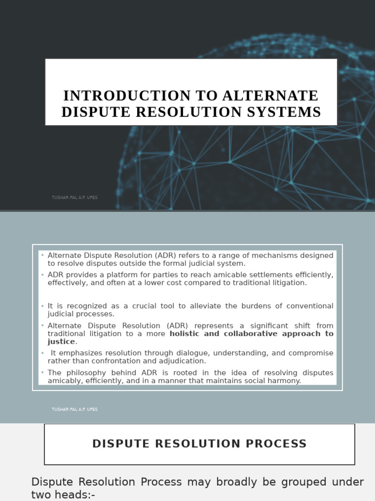 Understanding Alternate Dispute Resolution | PDF | Alternative Dispute ...