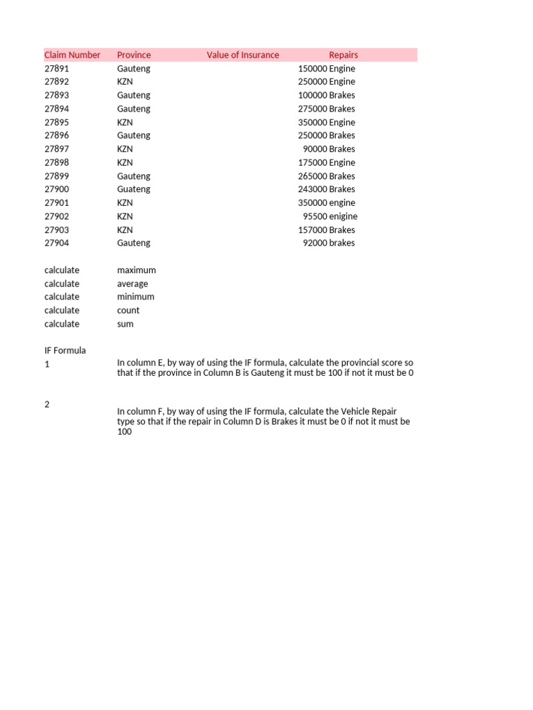 Exam Example | PDF | Mathematics