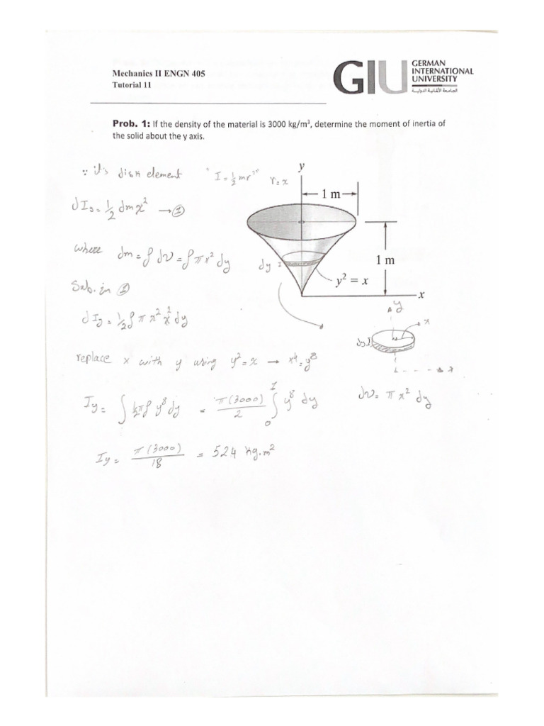 Tutorial 11 Solution (Exercise) | PDF