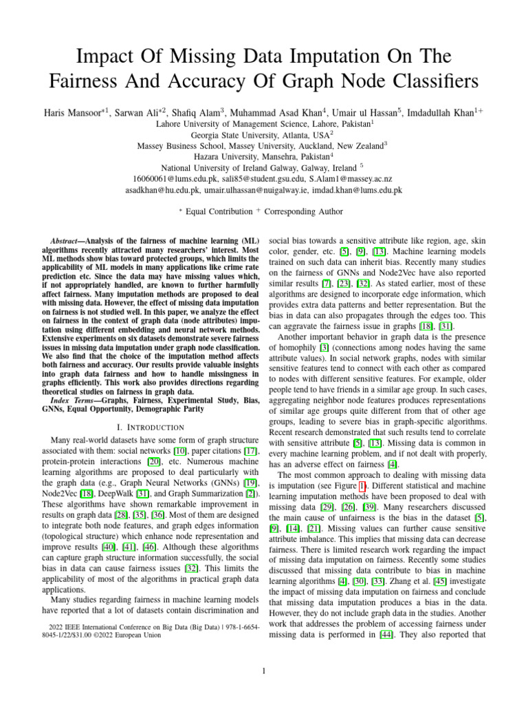Impact of Missing Data Imputation | PDF | Machine Learning ...