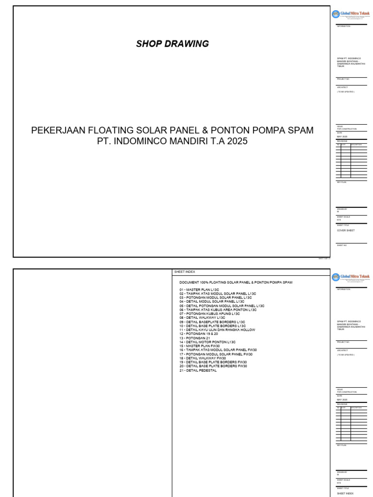 Floating Solar Panel Construction Plans | PDF