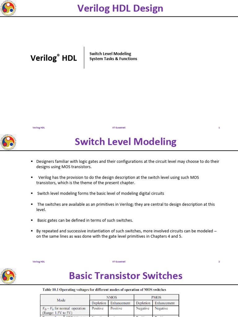 NMOS Circuit Representation in Verilog | PDF | Cmos | Logic Gate