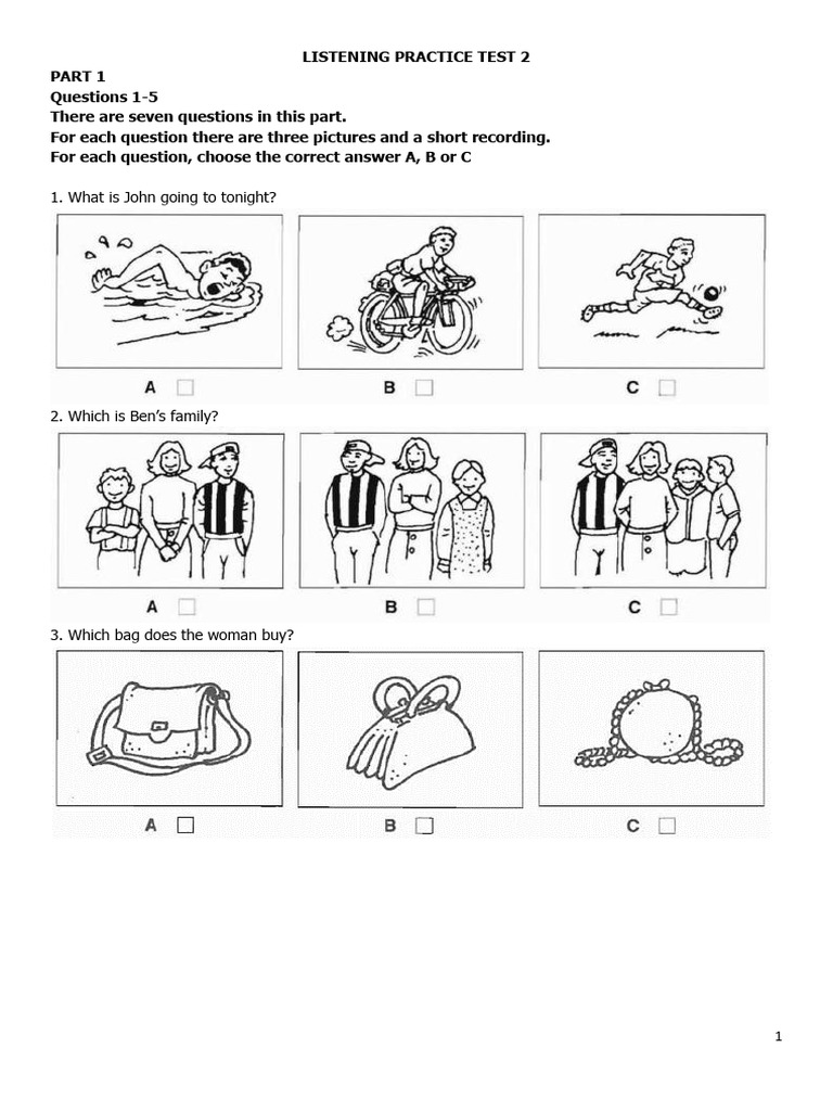 Listening Practic Test 2 | PDF | Chess Theory | Chess