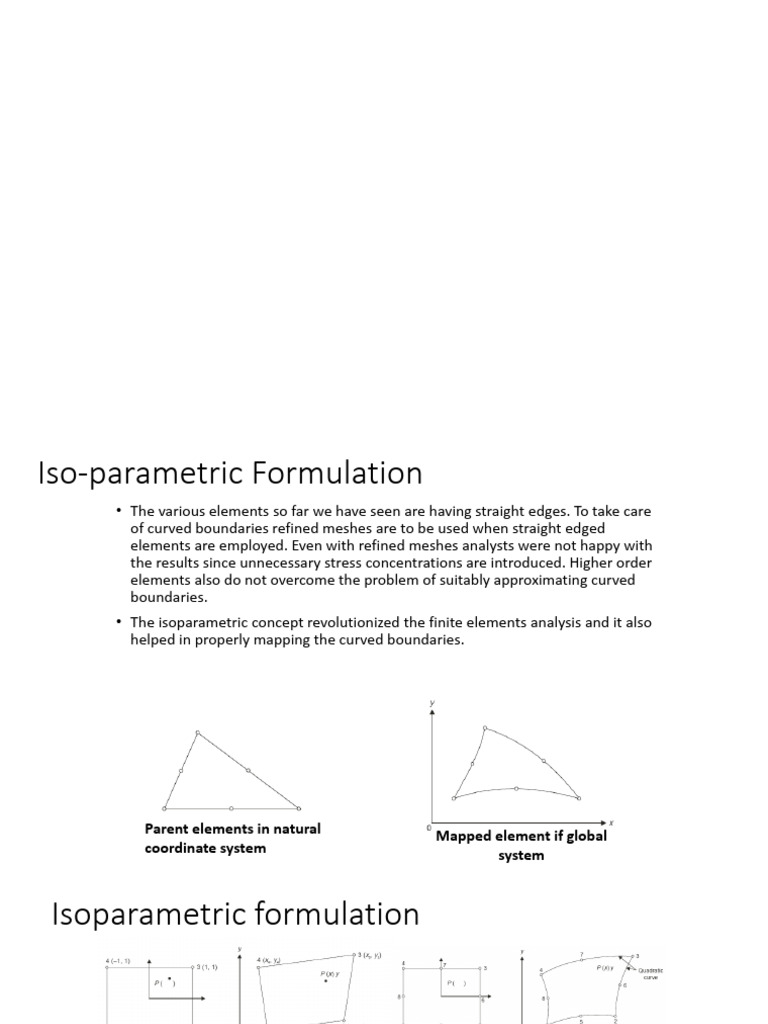Isoparametric Elements in Finite Analysis | PDF | Finite Element Method ...