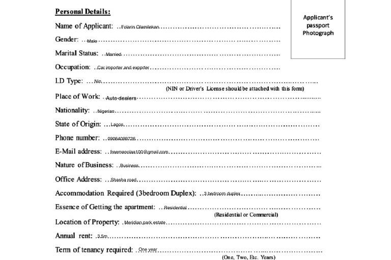 Client Form | PDF