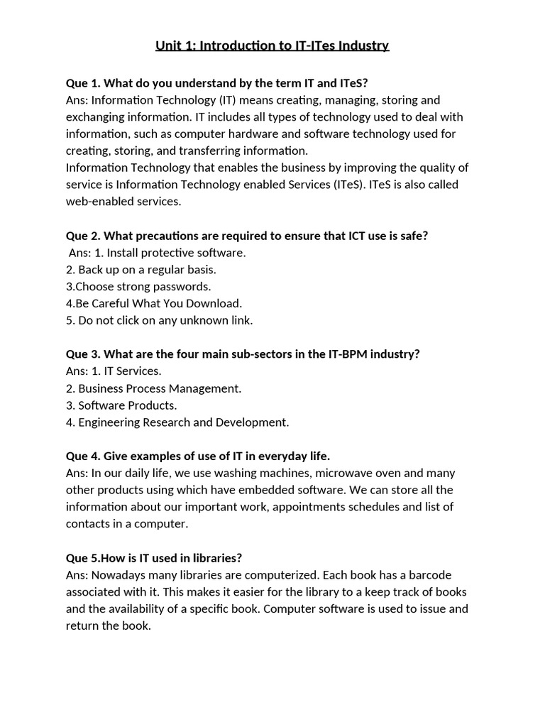 Chapter Wise IT Notes | PDF | Computer Keyboard | Word Processor