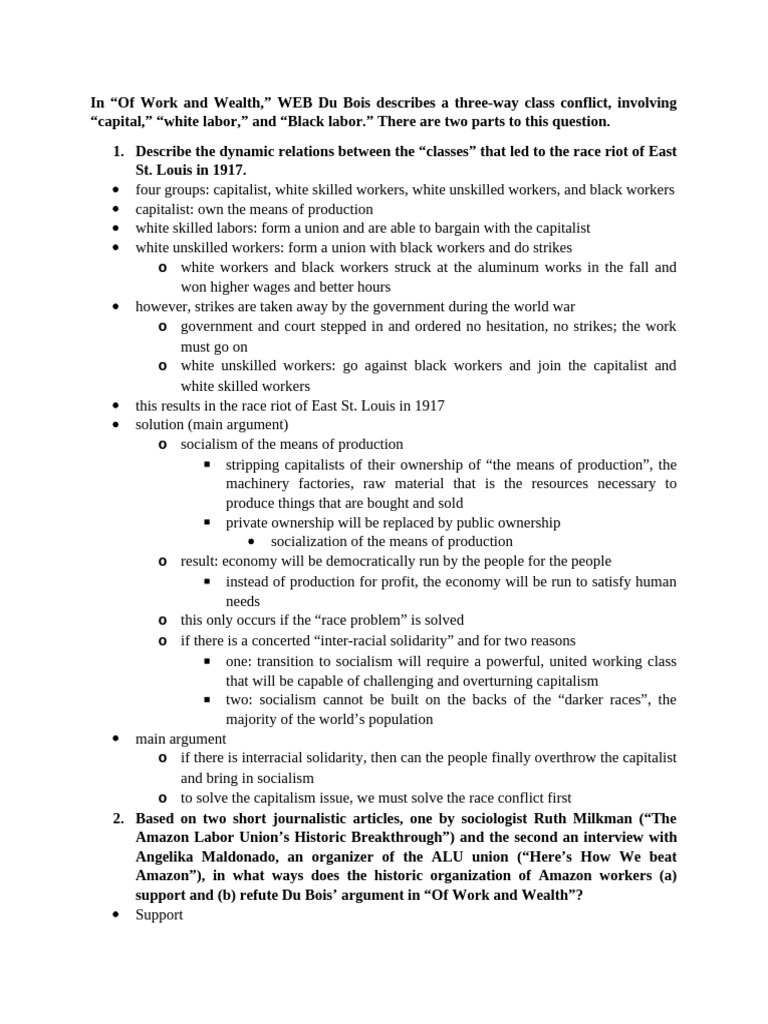 Sociology Essay 2 Notes | PDF | Abolitionism In The United States ...