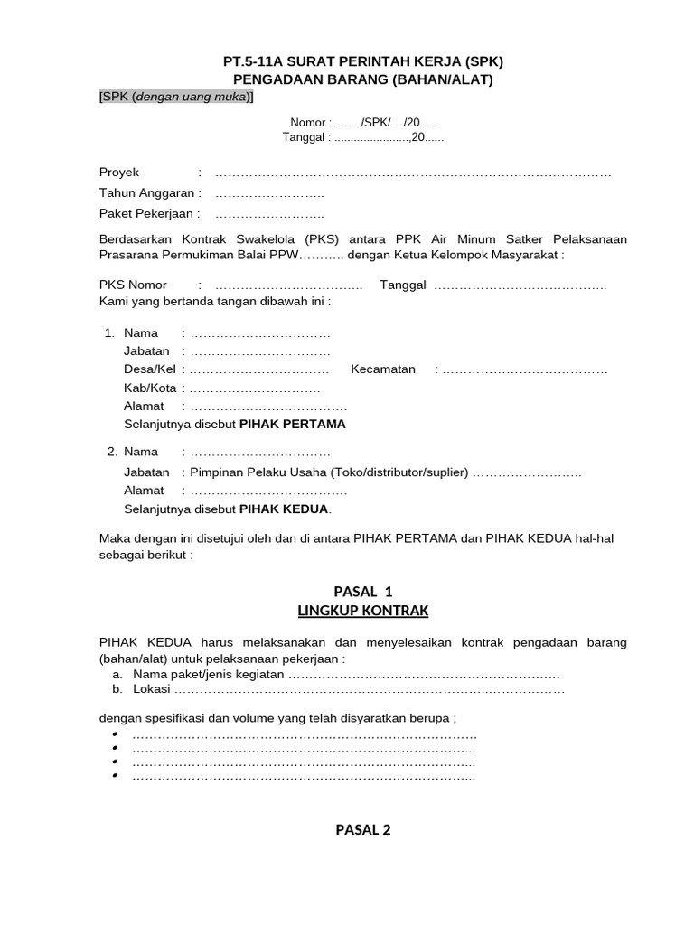 Form Spk Pdf