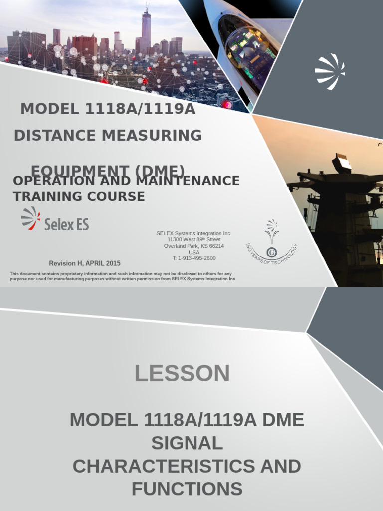 DME Operation & Maintenance Training Guide | PDF | Amplifier | Power Supply