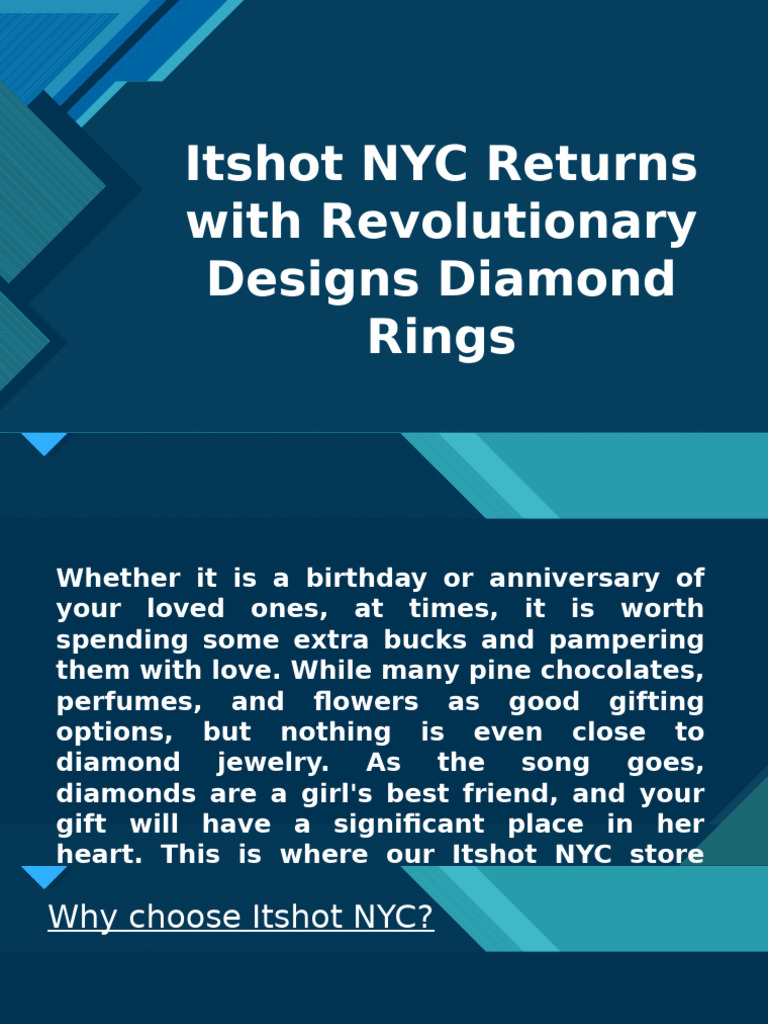 Itshot NYC Returns With Revolutionary Designs Diamond Rings | PDF ...