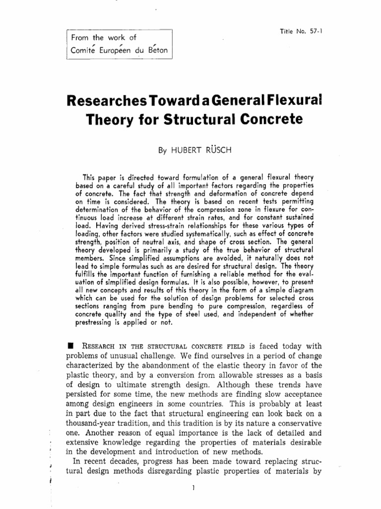 Ruesch 1960 | PDF | Deformation (Engineering) | Strength Of Materials