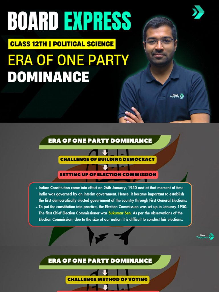 Congress Party's Dominance in India | PDF | Elections | Indian National ...