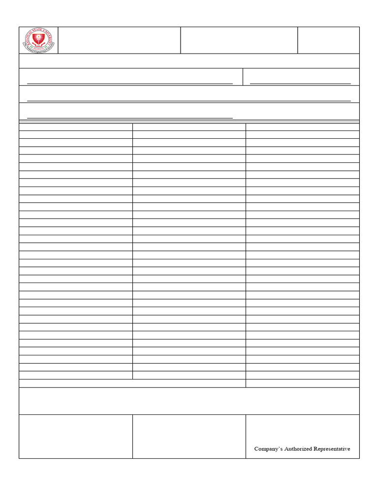 On-the-Job Training Time Frame Document | PDF