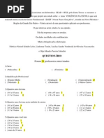 Questionário Seminário Integrador | PDF | Violência | Escolas