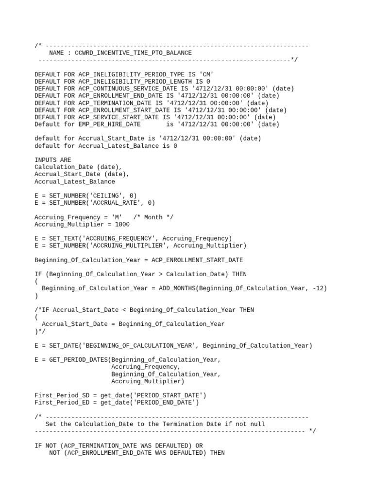 CCWRD Incentive Time Pto Balance | PDF