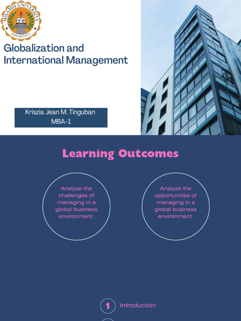Global Management in a Globalized World | PDF | Globalization | Free Trade