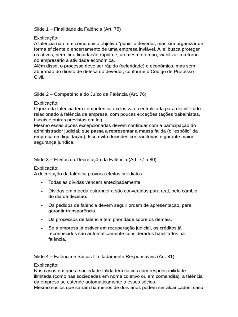 Entendendo a Falência: Aspectos Legais e Procedimentos | PDF | Falência ...
