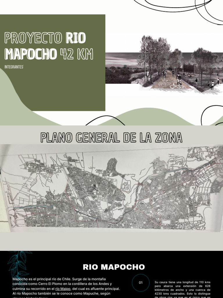 Conectividad y Revitalización del Mapocho | PDF | Peatonal | Santiago