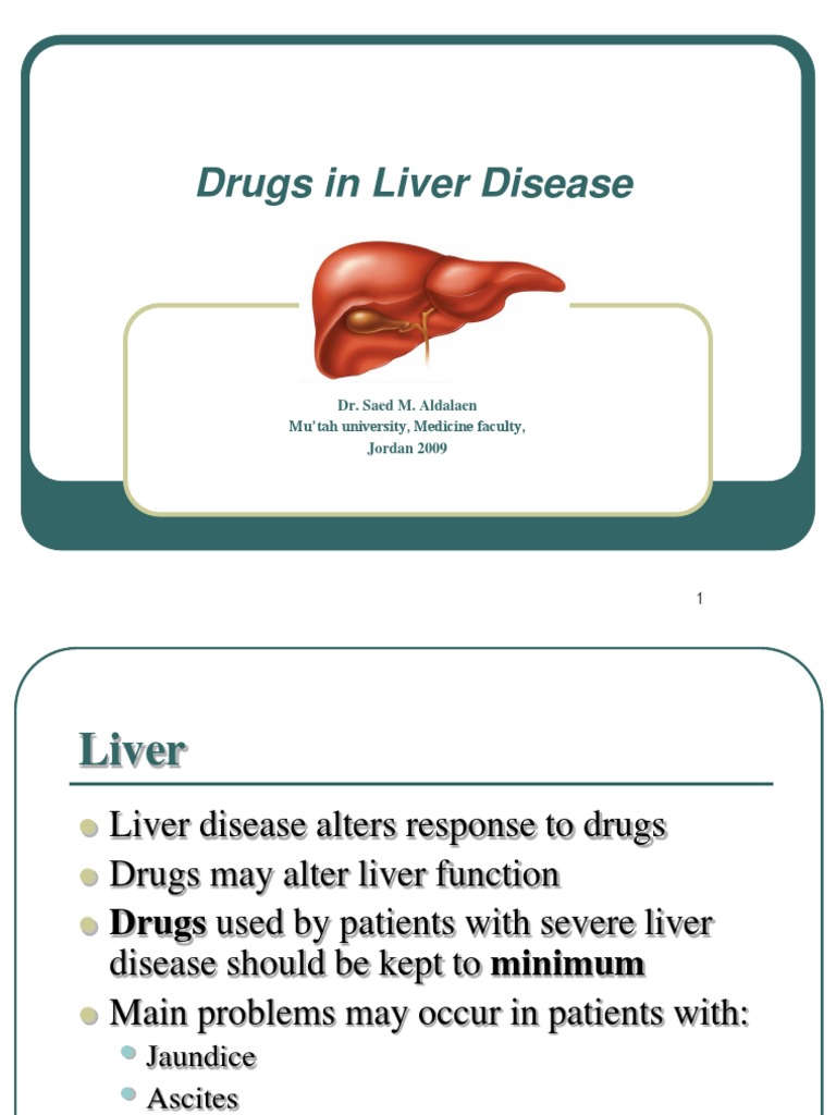 Drugs in Liver Disease_medicine Liver Cirrhosis