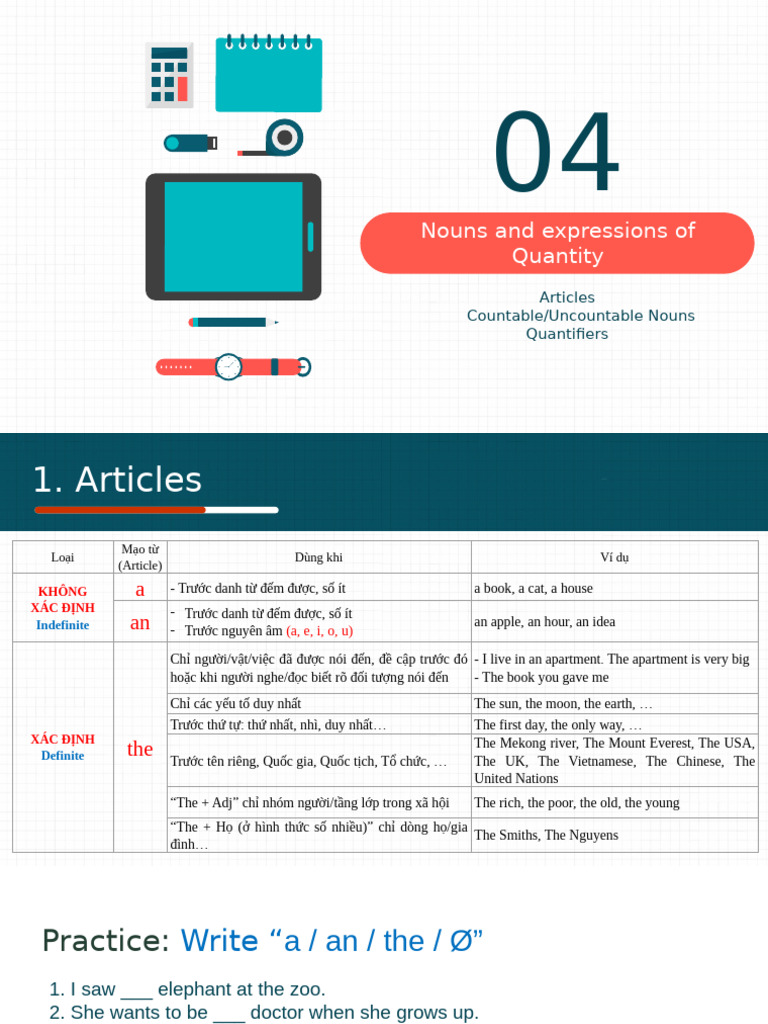 Nouns and Quantifiers Explained | PDF | Noun | Linguistic Morphology