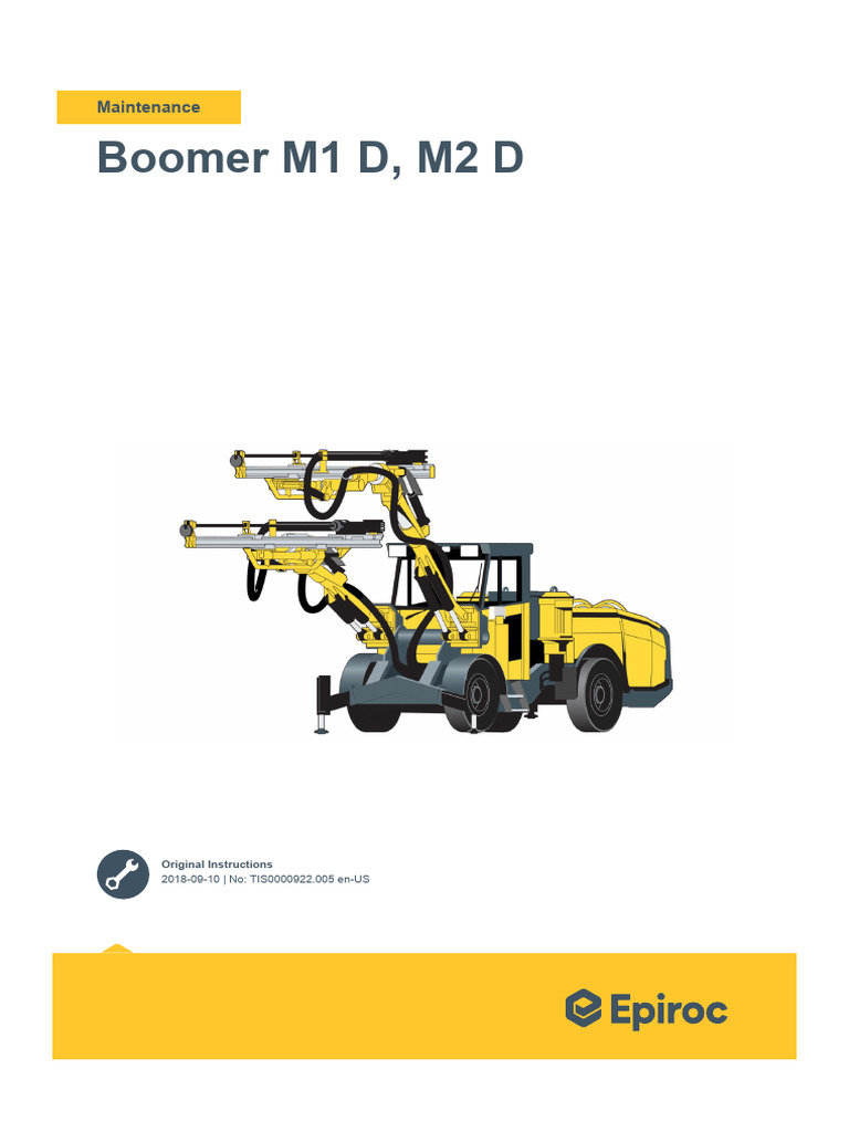 Boomer M1 D & M2 D Maintenance Guide | PDF | Pump | Electrical Engineering