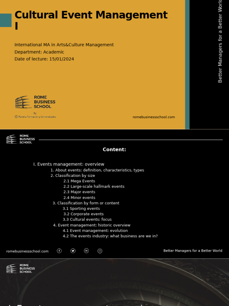 Events Management 1 2 | PDF | Festival | Edinburgh