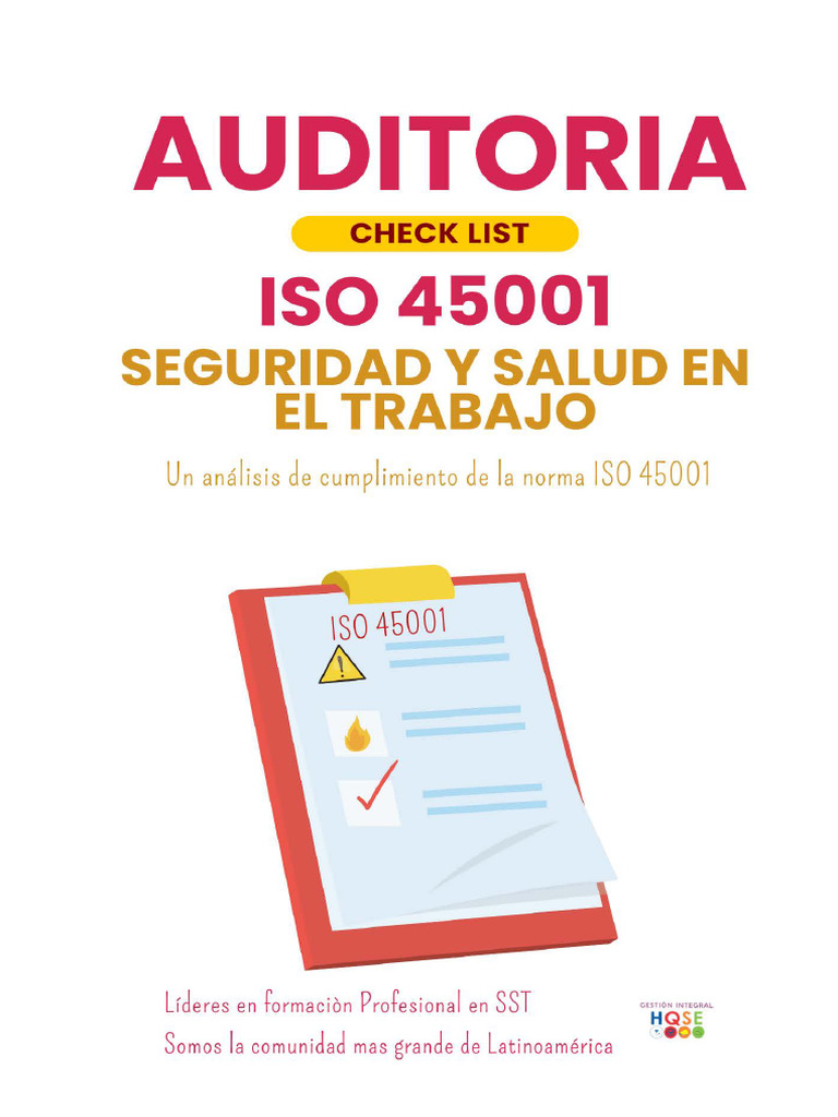Auditoria de La Norma ISO 45001 | PDF | Planificación | Comunicación