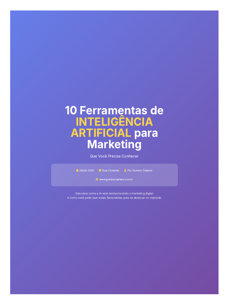 Ferramentas de IA para Marketing Digital | PDF | Marketing | SEO