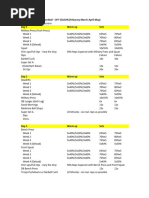 High/Low CNS Training Split Program | PDF