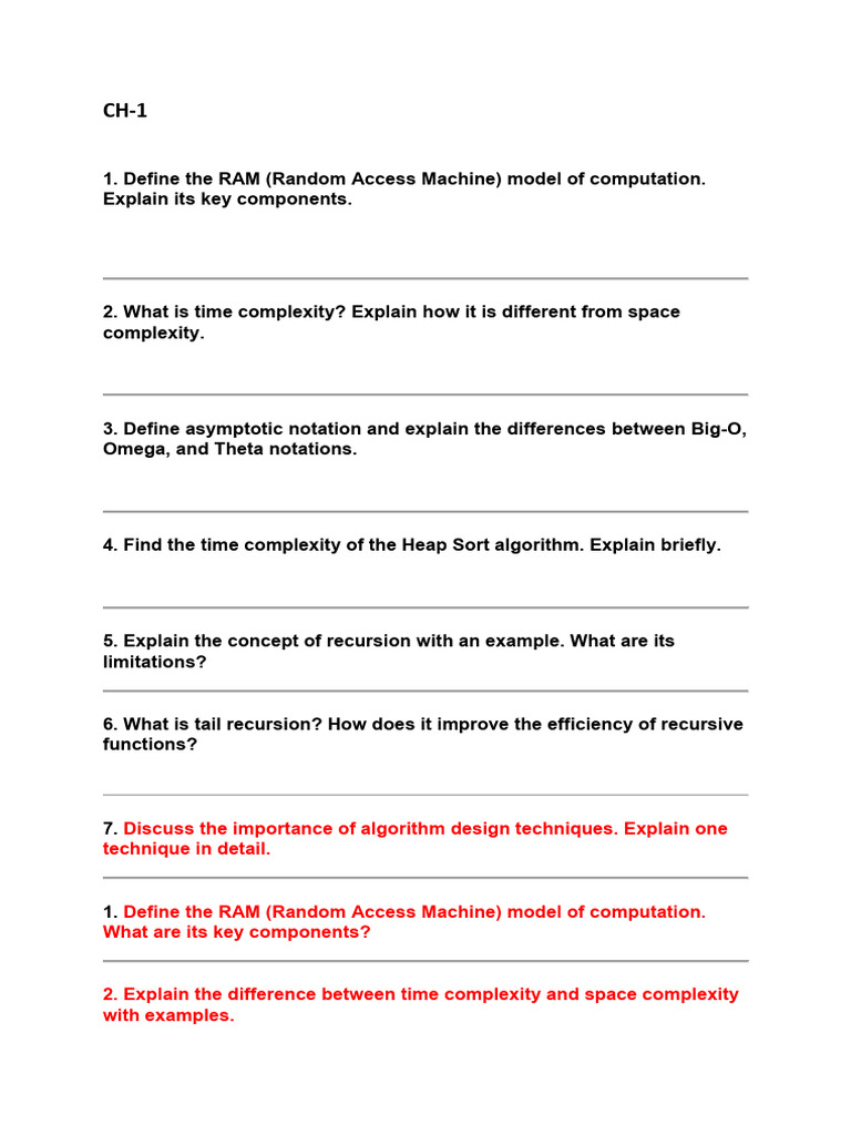Comprehensive Guide to Algorithms and Complexity | PDF | Time ...