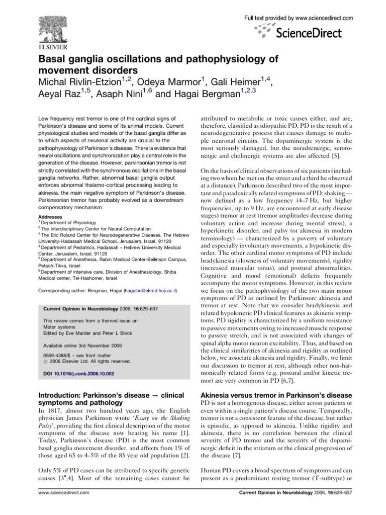 Basal Ganglia Disorders | PDF | Basal Ganglia | Striatum