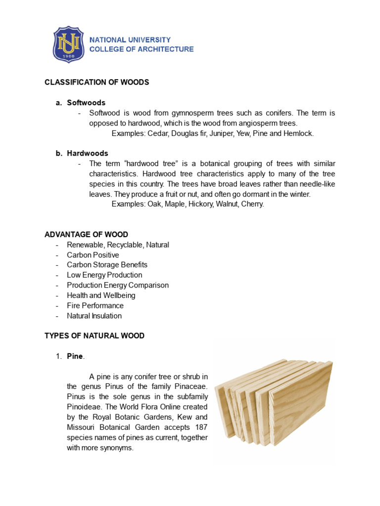 Types and Benefits of Wood Classification | PDF | Wood | Lumber