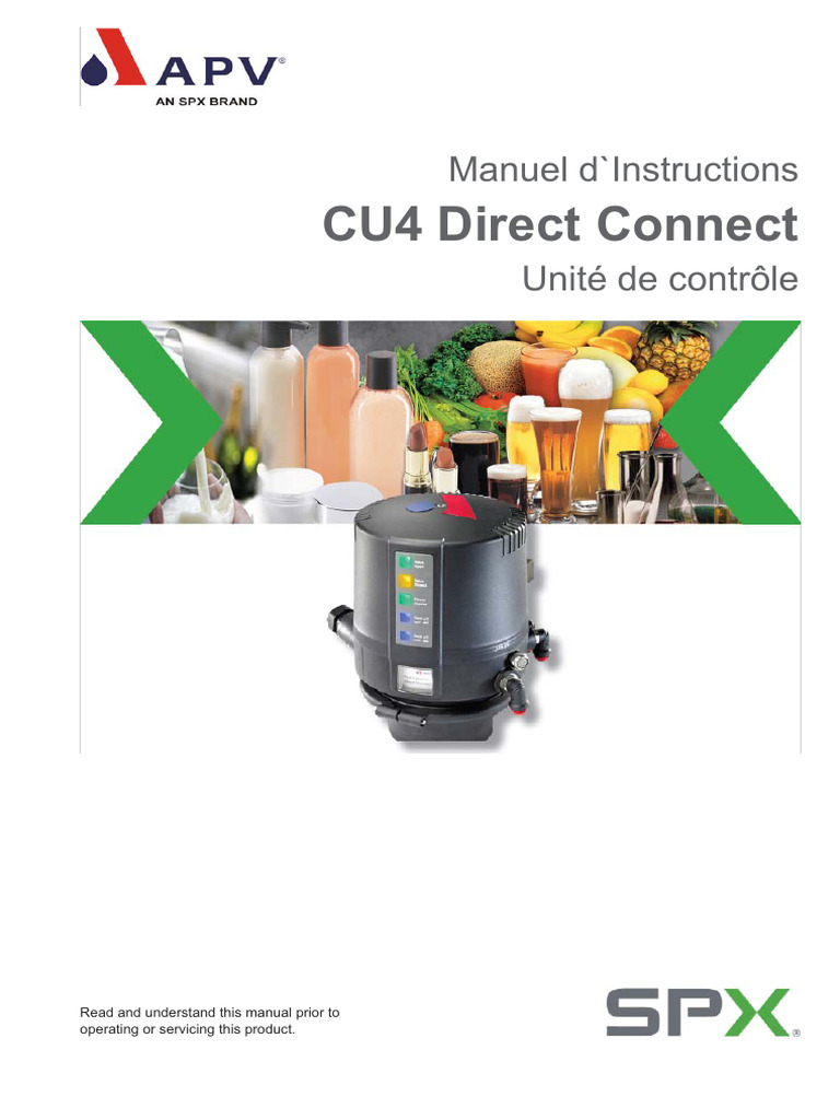 Manuel d'Instructions CU4 Direct Connect | PDF | Soupape | Capteur