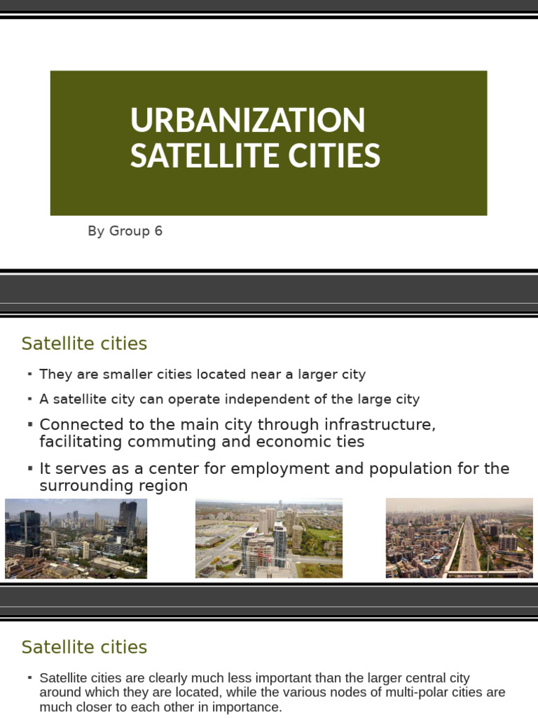 Geography Satellite Cities | PDF