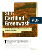 SFI Certified Greenwash Report