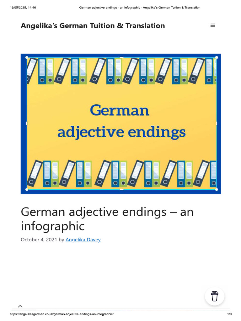 Adjective Endings | PDF