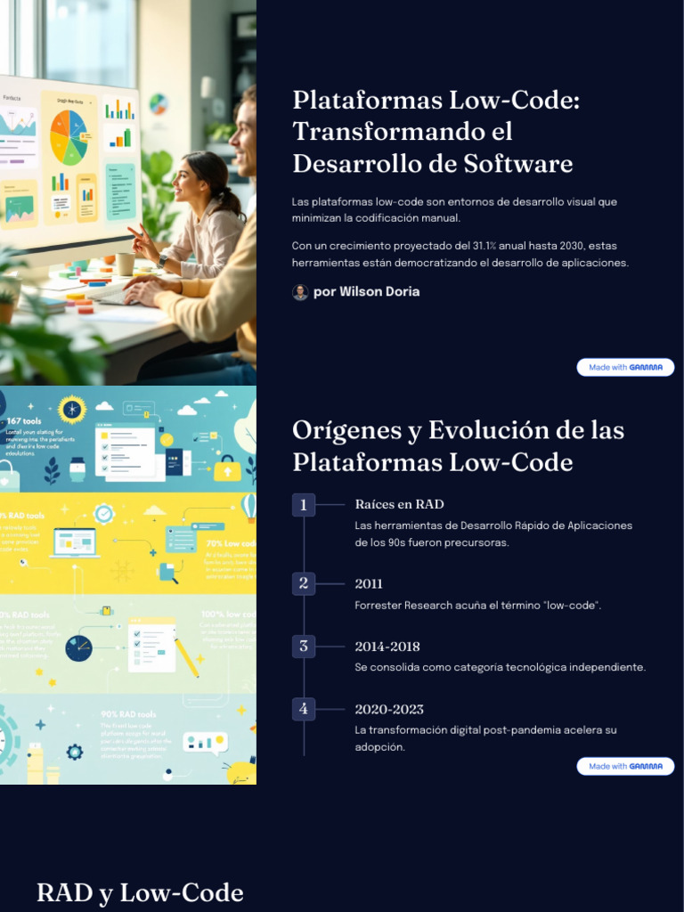 Plataformas Low Code Transformando El Desarrollo de Software | PDF ...