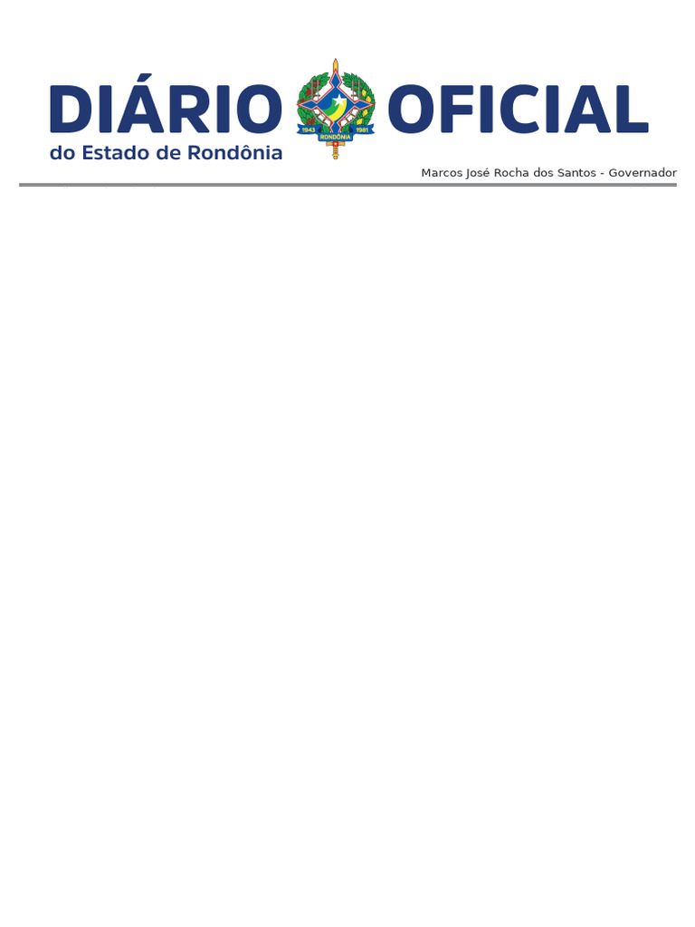 Atos do Poder Executivo de Rondônia | PDF | República | Governo