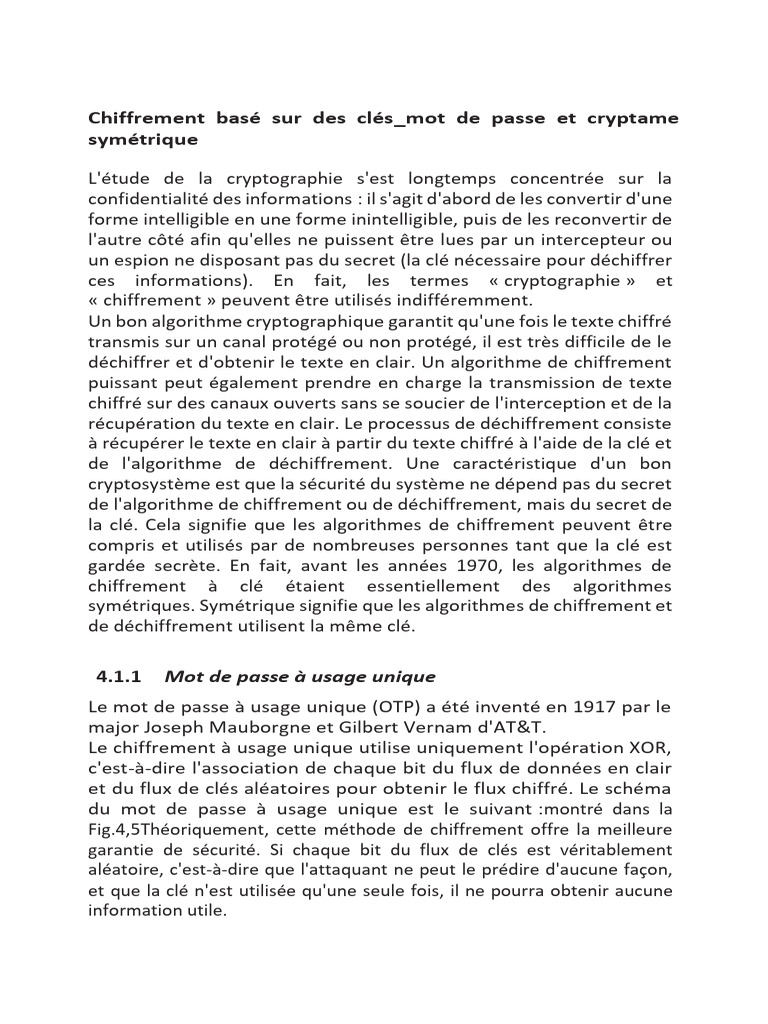 Combinaison de chiffrement symétrique et asymétrique | PDF | Cryptage ...