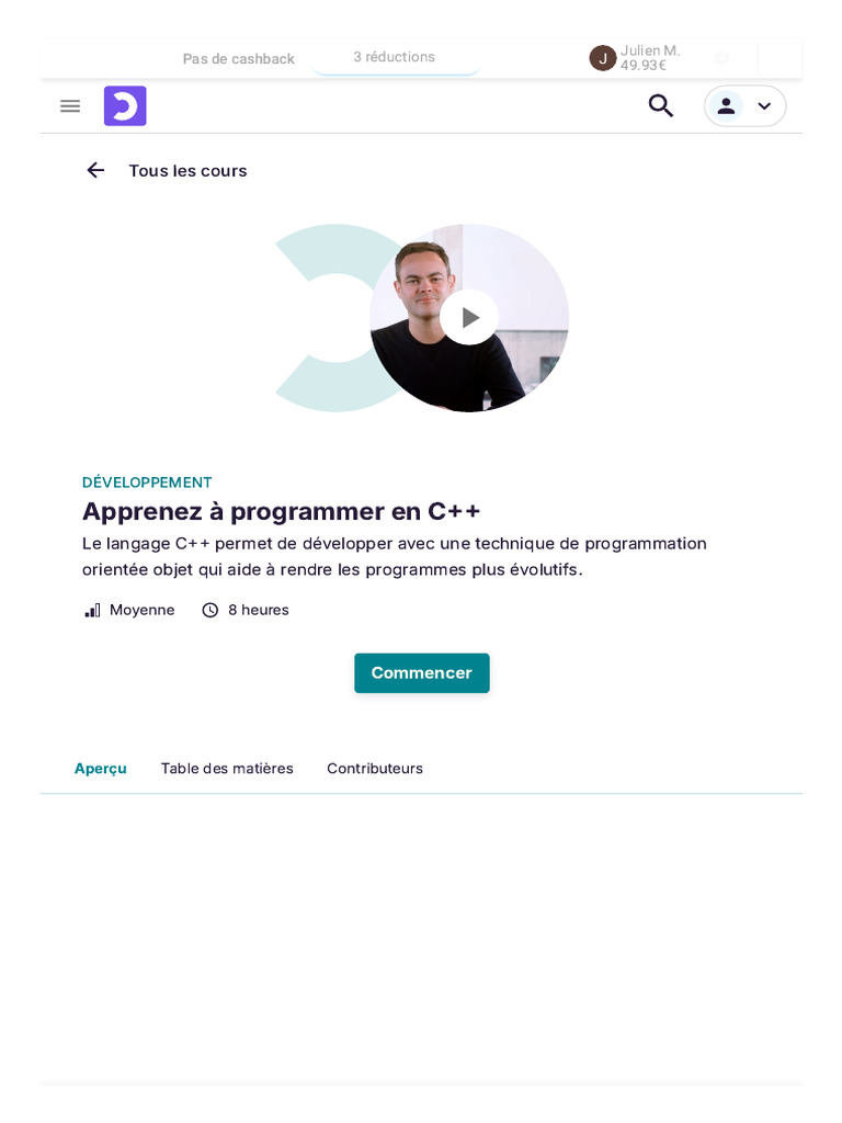 Apprenez à programmer en C++ | PDF | C ++ | Langage de programmation
