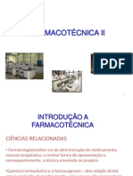 1 Aula de Farmacotecnica II