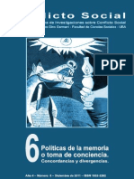 Conflicto Social, nº 06, diciembre 2011 - Políticas de la memoria o toma de conciencia