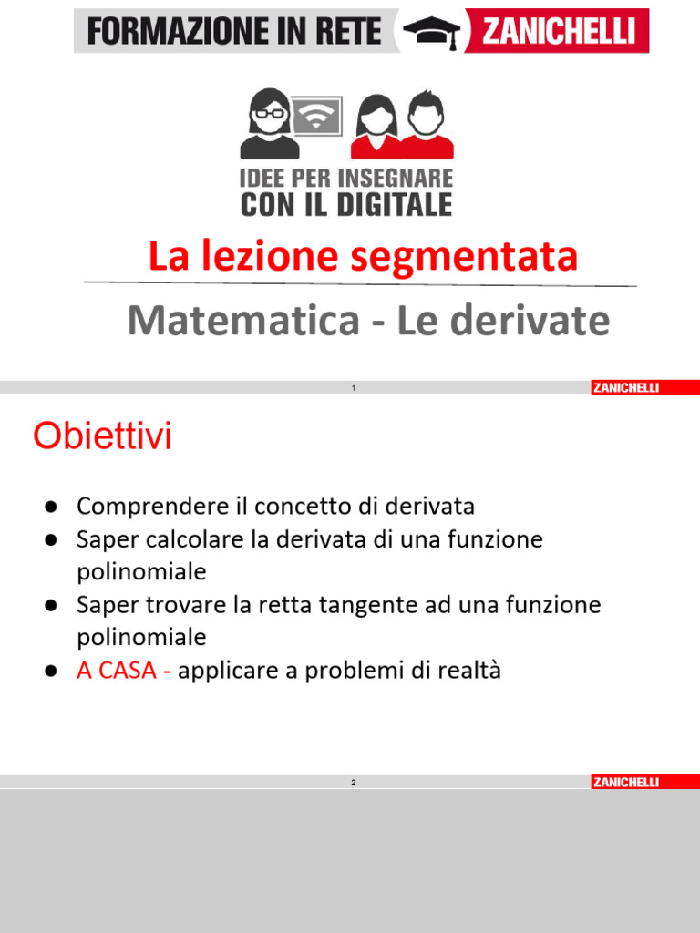 Derivate Lez Zanichelli | PDF