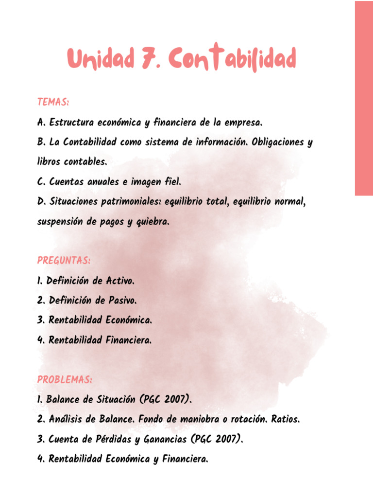 Ud 7. Contabilidad | PDF | Contabilidad | Estado financiero